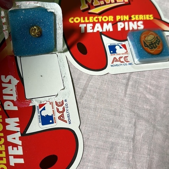 Houston Astros lapel pin Vintage 1990 MVP collector series team pins ACE Novelty - Picture 5 of 12